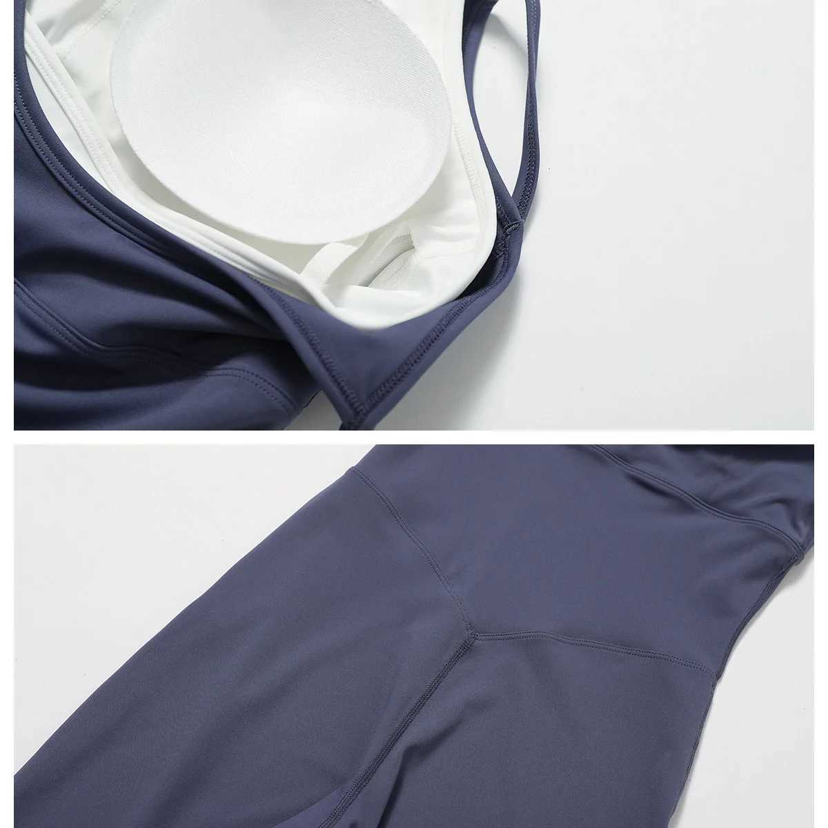 New Yoga Jumpsuits One Piece Fitness Rompers Sleeveless Sportswear Gym Workout Tracksuit Fake two Sport Outfit Womens Clothes J251112