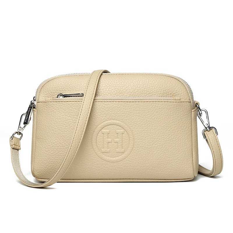 New Korean-Style Letter-Pattern Leather Multi-Purpose Crossbody Bag Stylish And Casual Suitable For Single-Shoulder CommutingT2511112
