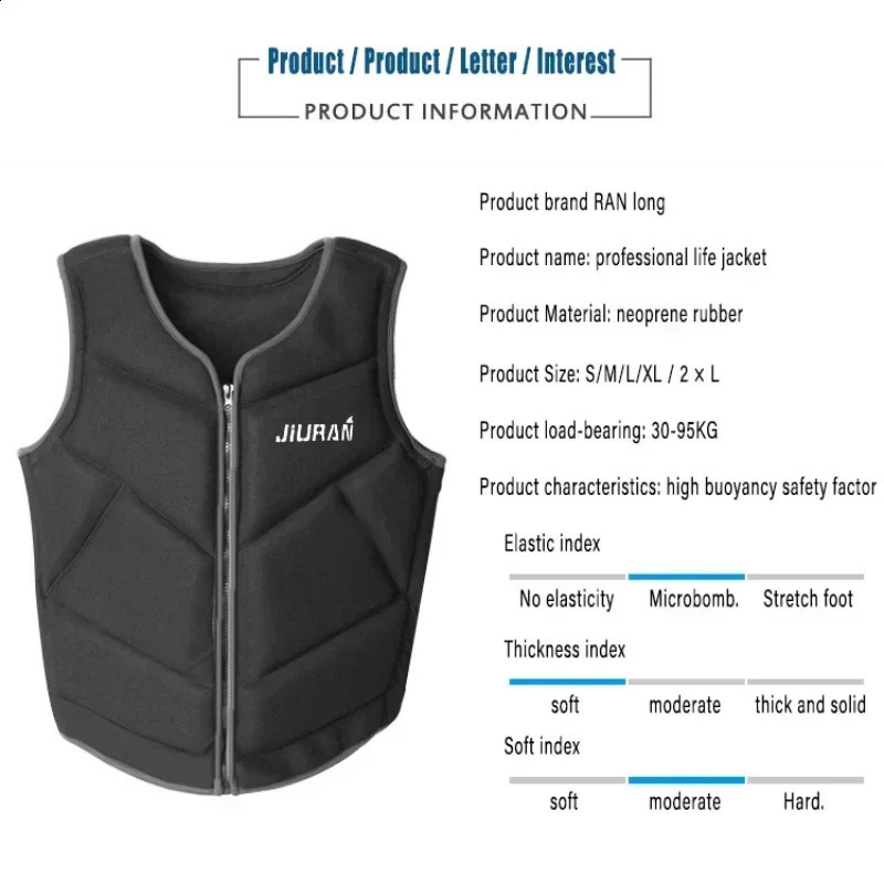 Life Jacket For Adult Children Water Sport Buoyancy Jacket Life Vest Swimming Boating Driving Vest Life Vest Buoyancy Suit 250411