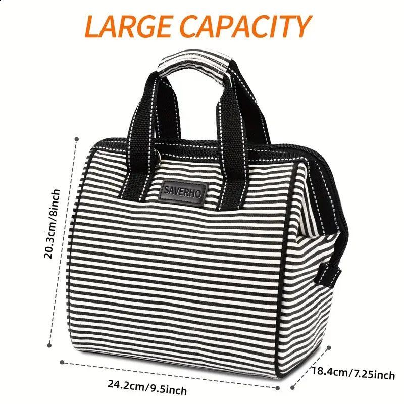Insulated lunch bag womens cooler bag insulated soft adult lunch handbag cooler bag workplace picnic 250410