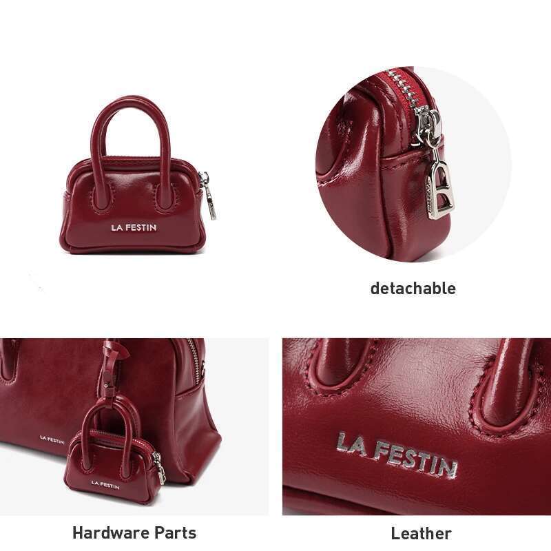 LA FESTIN Original Mini Earphone 2024 New Accessories Small Leather Women's Pendant Bag