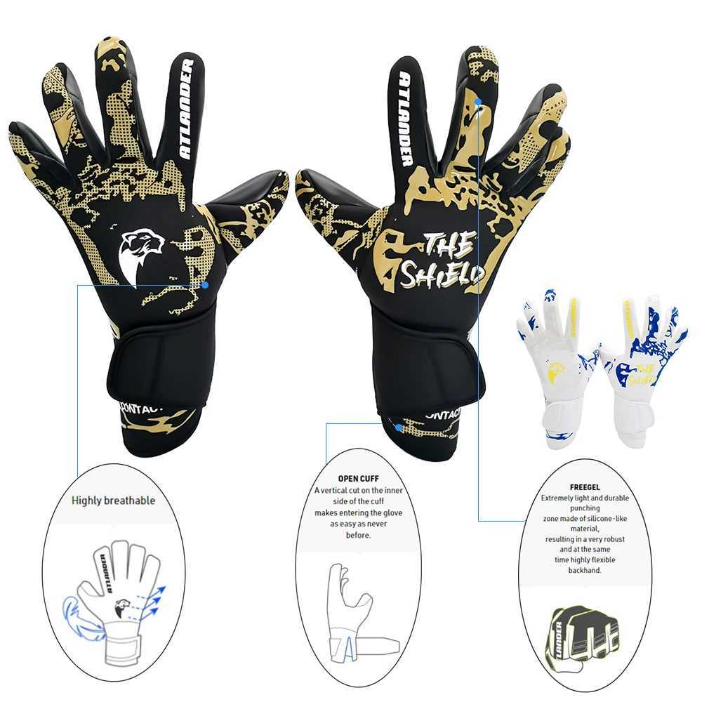 Adult and Childrens Football Goalkeeper Gloves Latex Wear resistant Sports Gloves Professional Match Anti slip Football Goalkeeper GlovesXJ250412