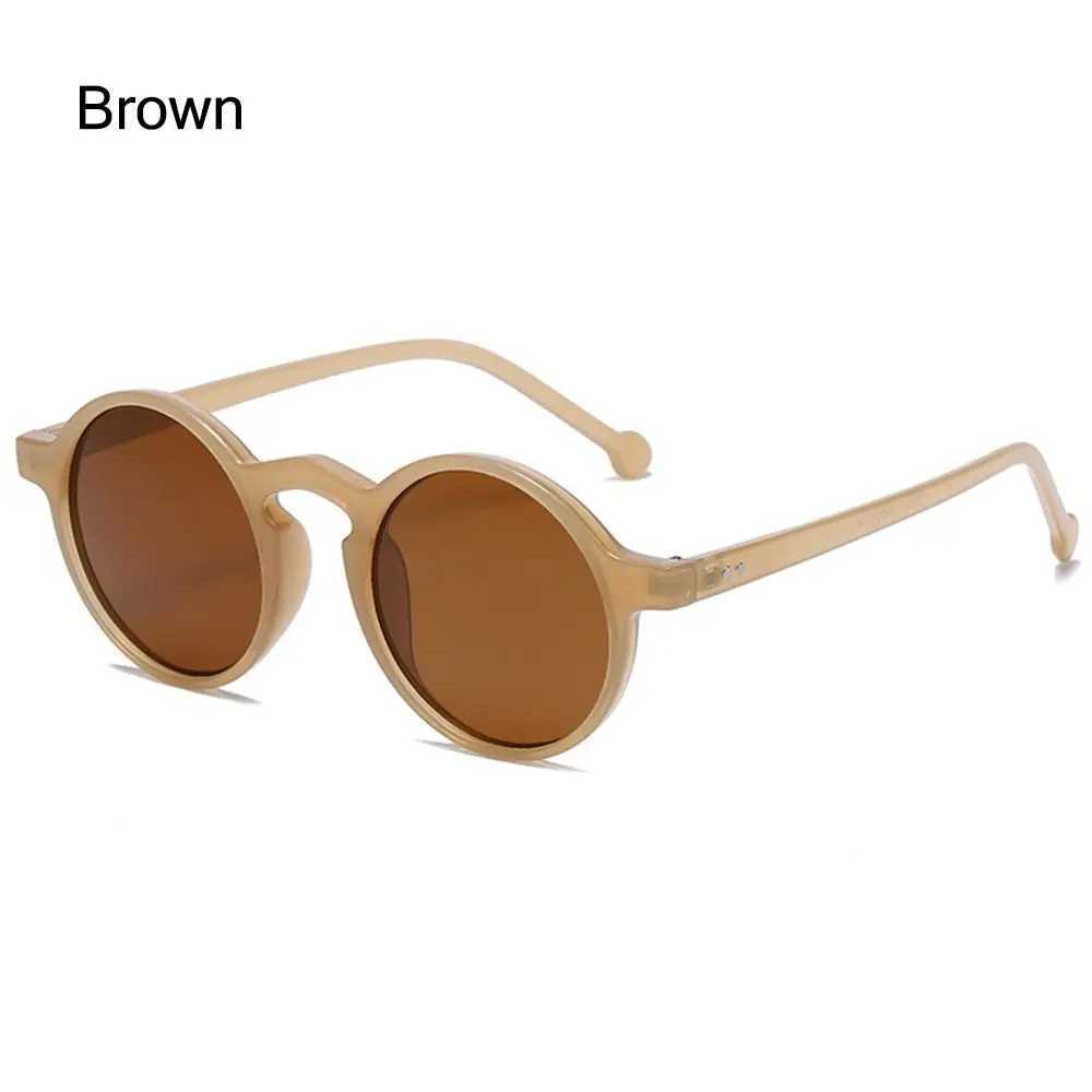Luxury Round Sunglasses Women Brand Designer Vintage Small Frame Black Sun Glasses Korean Shades Driving Travel Eyewear UV400 Z250411