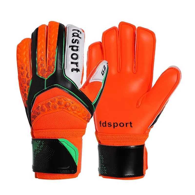 Childrens latex goalkeeper gloves football goalkeeper gloves anti slip thick football gloves finger protection childrens football glovesXJ250412