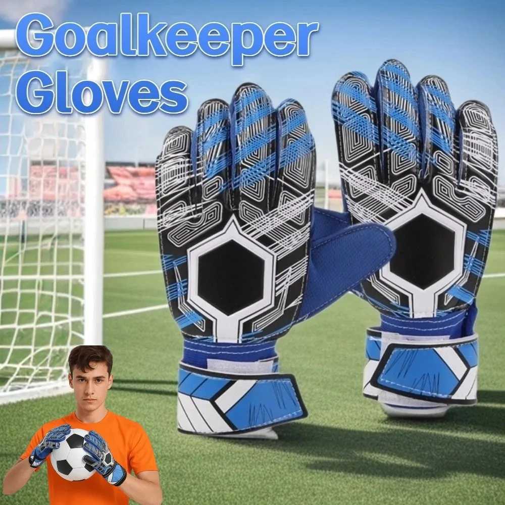 Finger Protection Goalkeeper Gloves Wear-Resistant Non-Slip Football Goalkeeper Gloves Handguard Thickened Latex Soccer GlovesW251112
