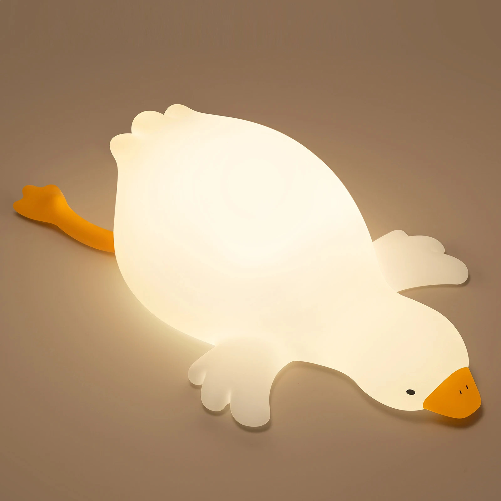 Duck night light for childrens bedrooms 3 lights automatically turn off LED charging silicone spray faucet control baby daycare light 250411