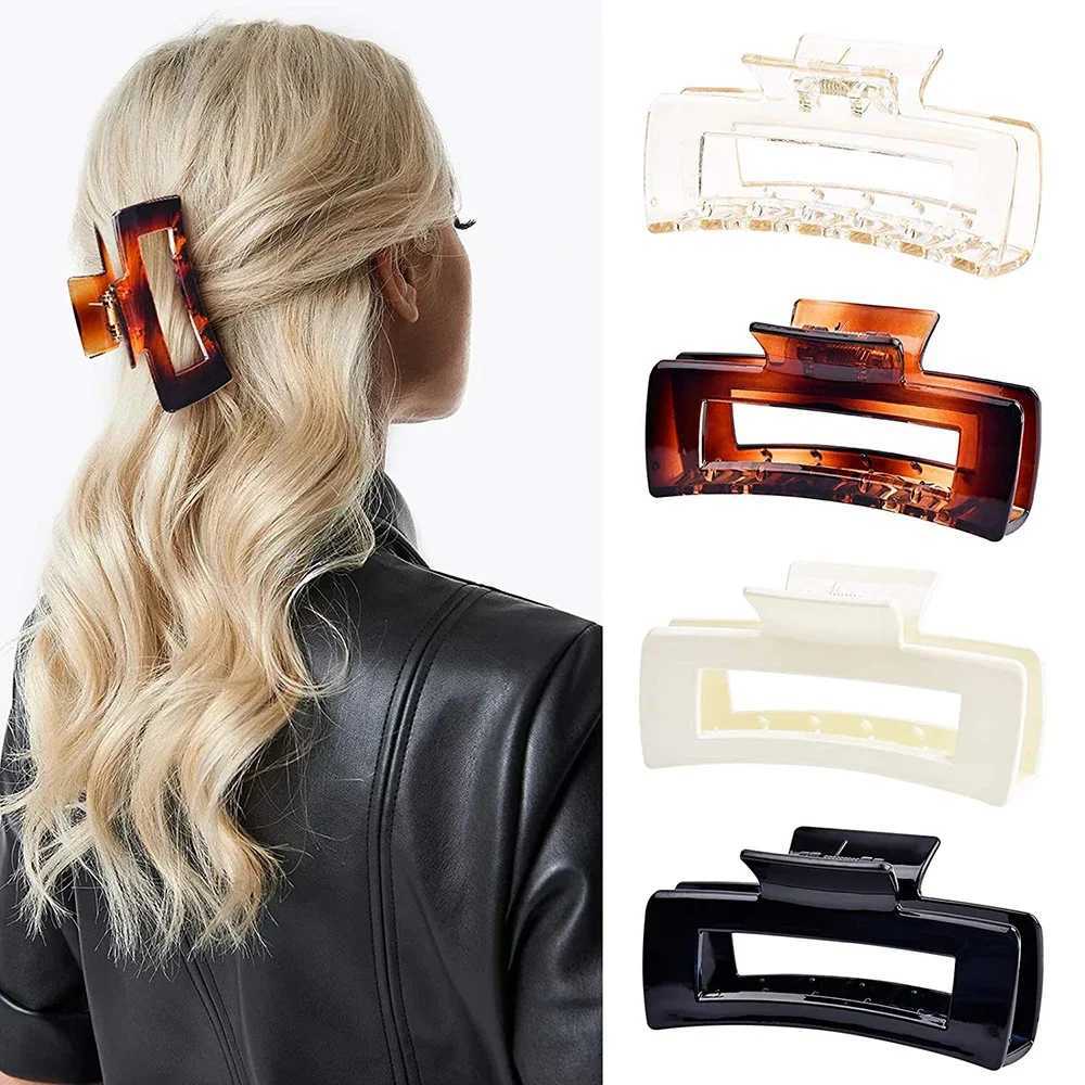 Korean womens plastic hair clip headpiece large-sized pin crab bucket fashionable decorative accessories Y2504012