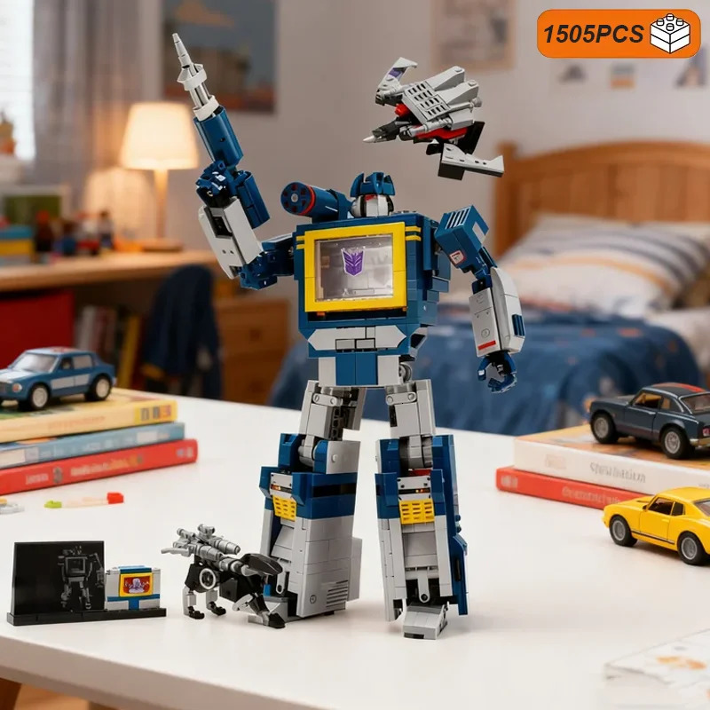 Technical Blue Robot Model Building Blocks Creative Truck Car Mech Bricks Assembly Toys Boys Gifts Collectors Edition 251112