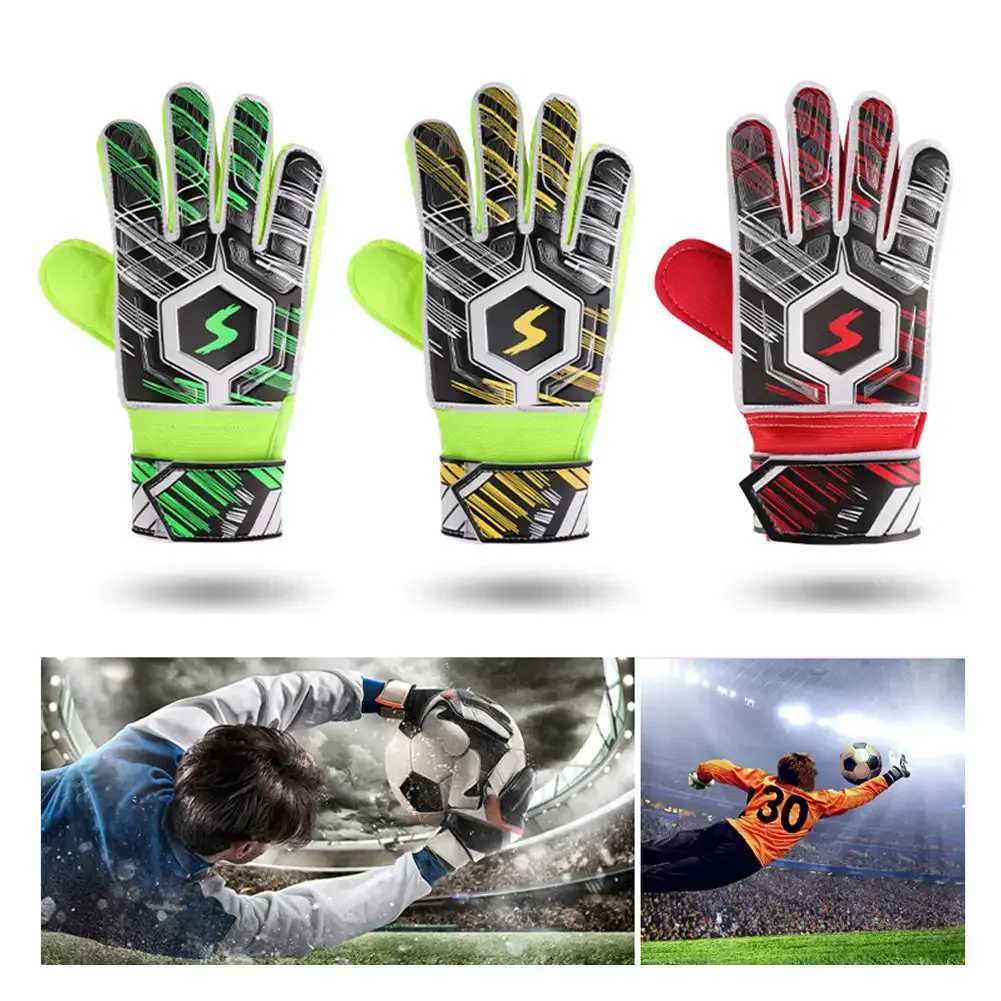 1 pair of professional football goalkeeper gloves for adults and children finger protection goalkeeper thick latex football goalkeeper glovesXJ250412