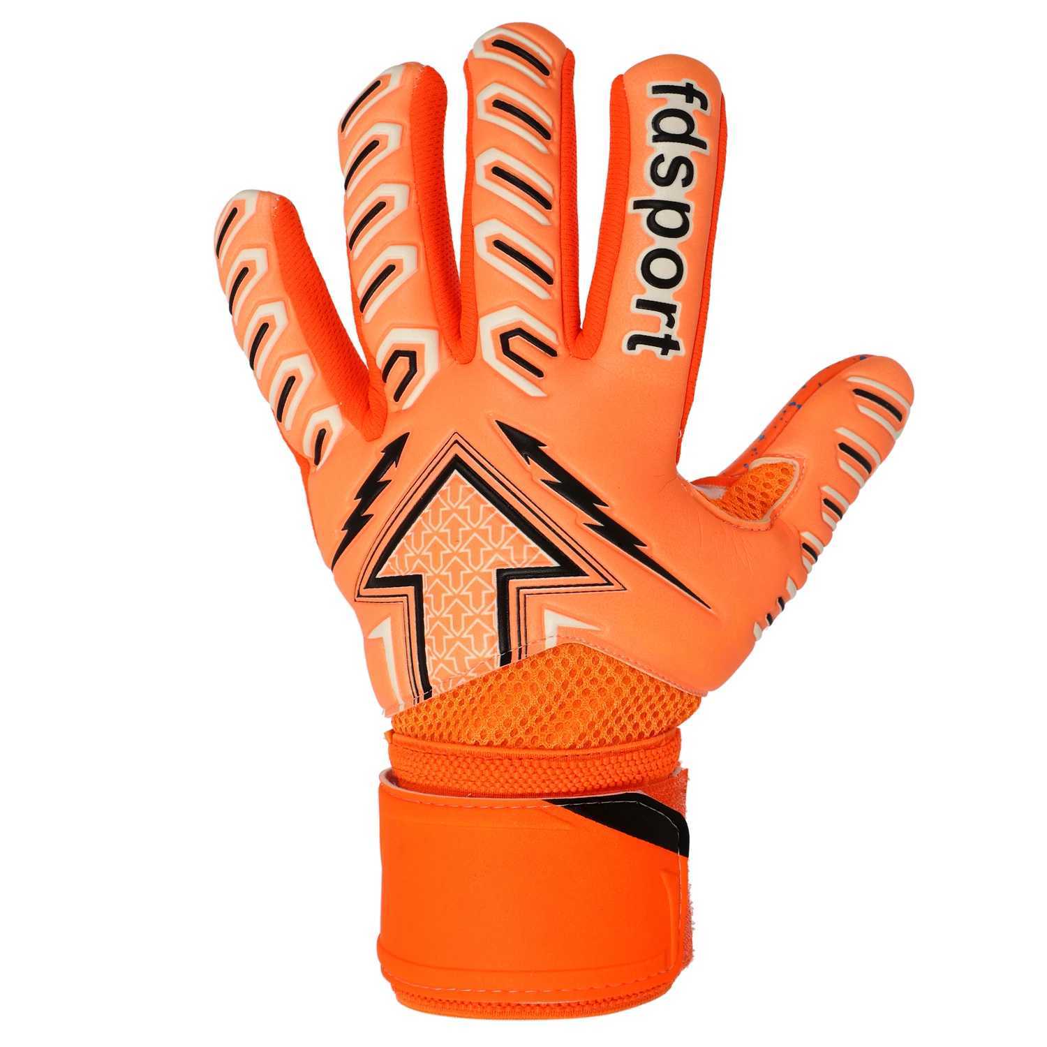 Mens professional match goalkeeper gloves football training goalkeeper gloves anti slip palm 3mm thick latex protectionXJ250412