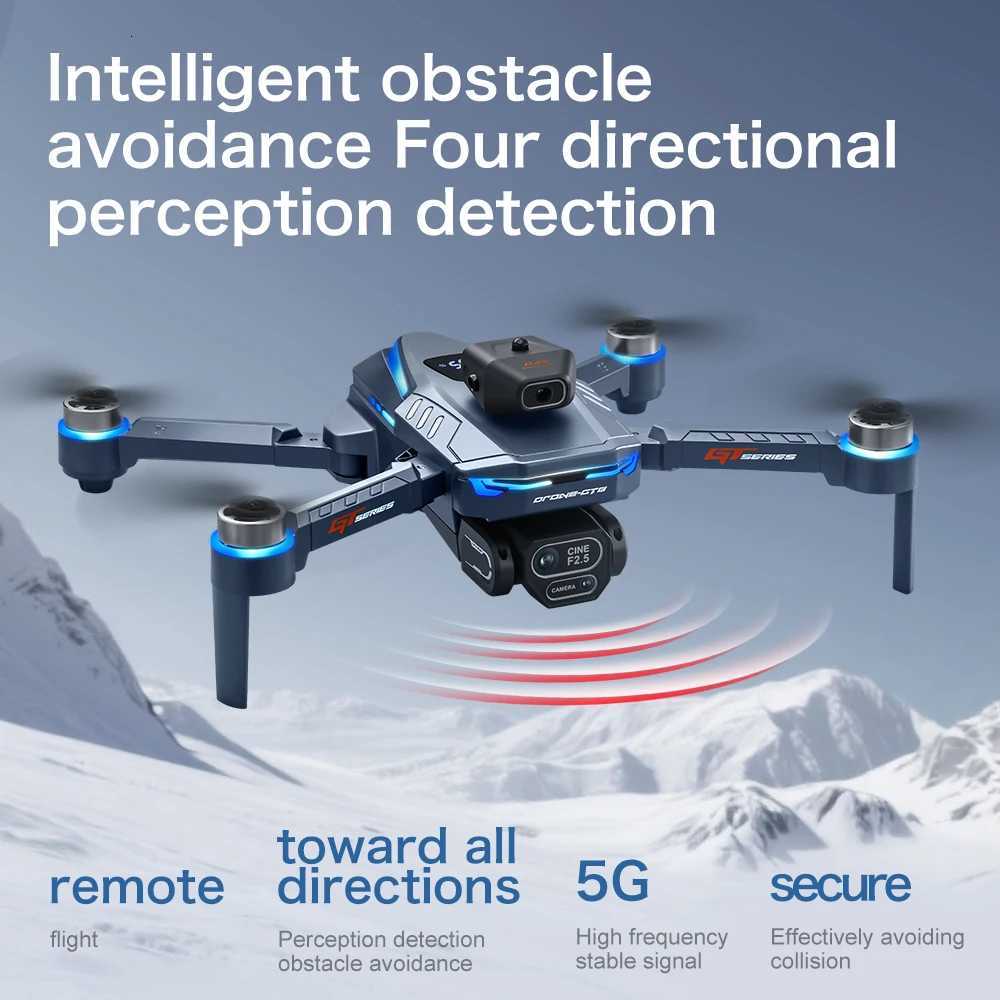 GT8 4K Professional Drone 8K Camera Aerial FPV Bles Motor Avoiding Obstacle with Large Sn Remote Control Folding RC Dron H251112