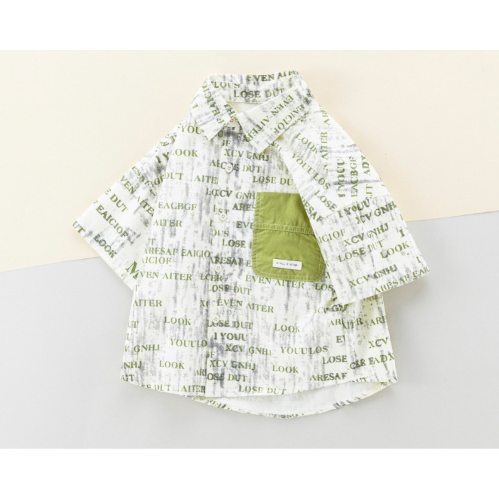 Ddmyshoesvip Boys Thin Short Sleeved Tie Dye Top New Style Children S Lapel Jacket Summer Clothes Baby Shirt