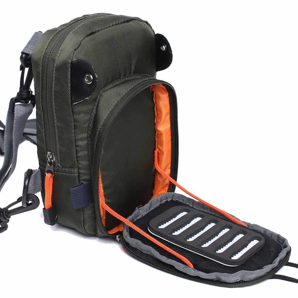 Small Fly Fishing Chest Pack Lightweight Multiple Pockets Mini Tackle Storage Waist Bag Z250411