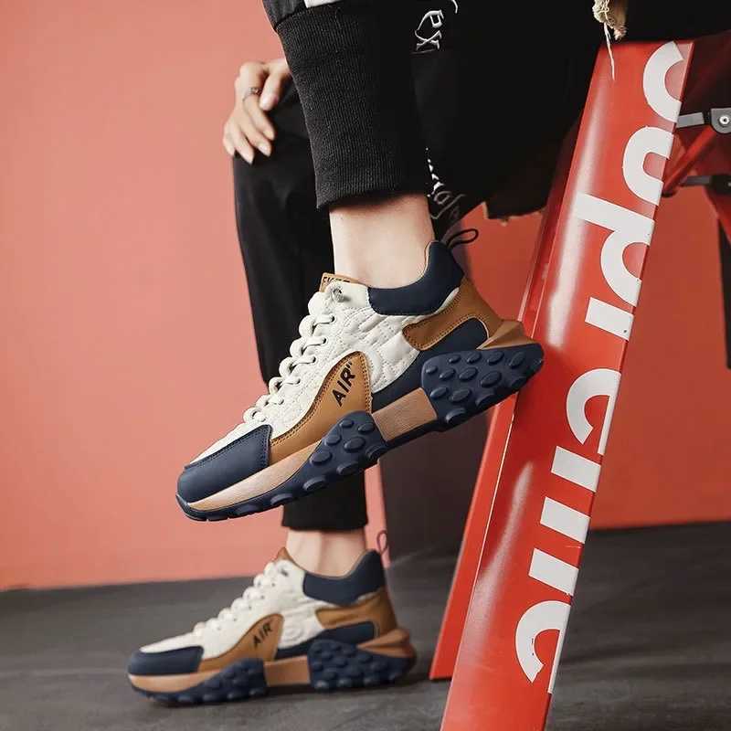 Luxury mens sports shoe designer brand platform running sports shoes tennis shoes bulky and comfortable casual shoes Sapatos Masculinos W250412