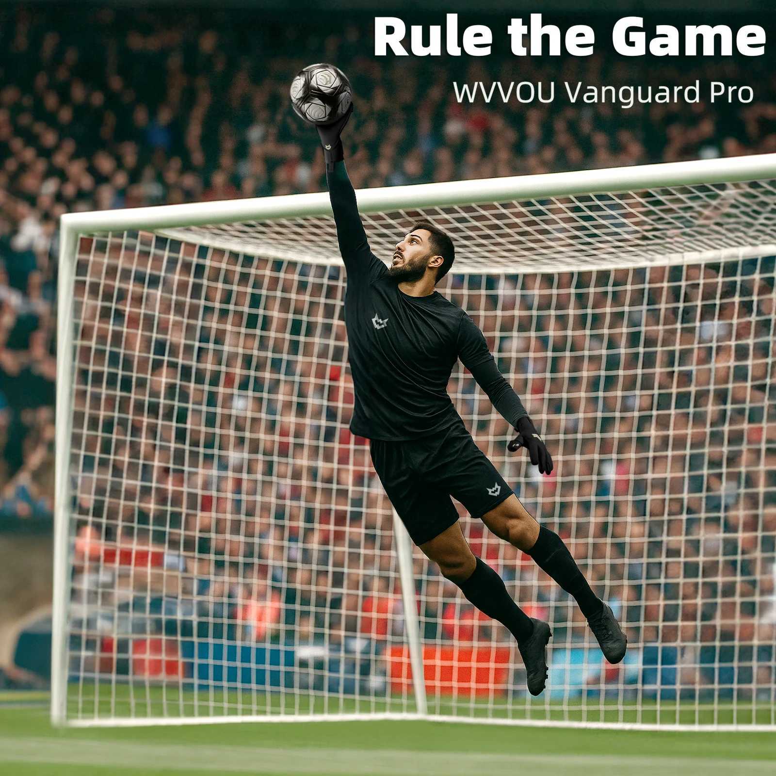 WVVOU Soccer Goalie Glovesbreathable football gloveswith 43mm adhesive super grip latex palmW251112