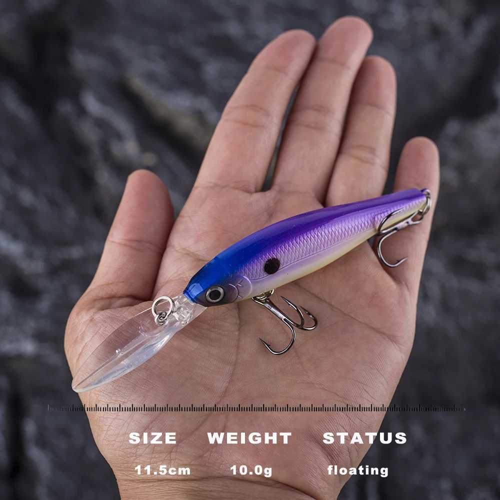CCLTBA Deepwater Minnow Baits 11.5cm 10g Hard Lures Fishing Long Bill Crankbait Minnow Wobbles Artificial Fishing Tackle Z250411