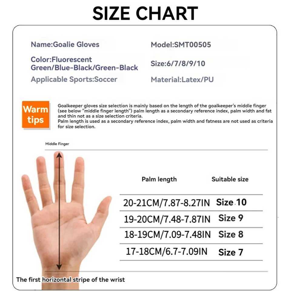 Loogdeel Football Sports Goalkeeper Gloves Adult Children Professional Goalkeeper Finger Protection Anti-slip Training GlovesW251112