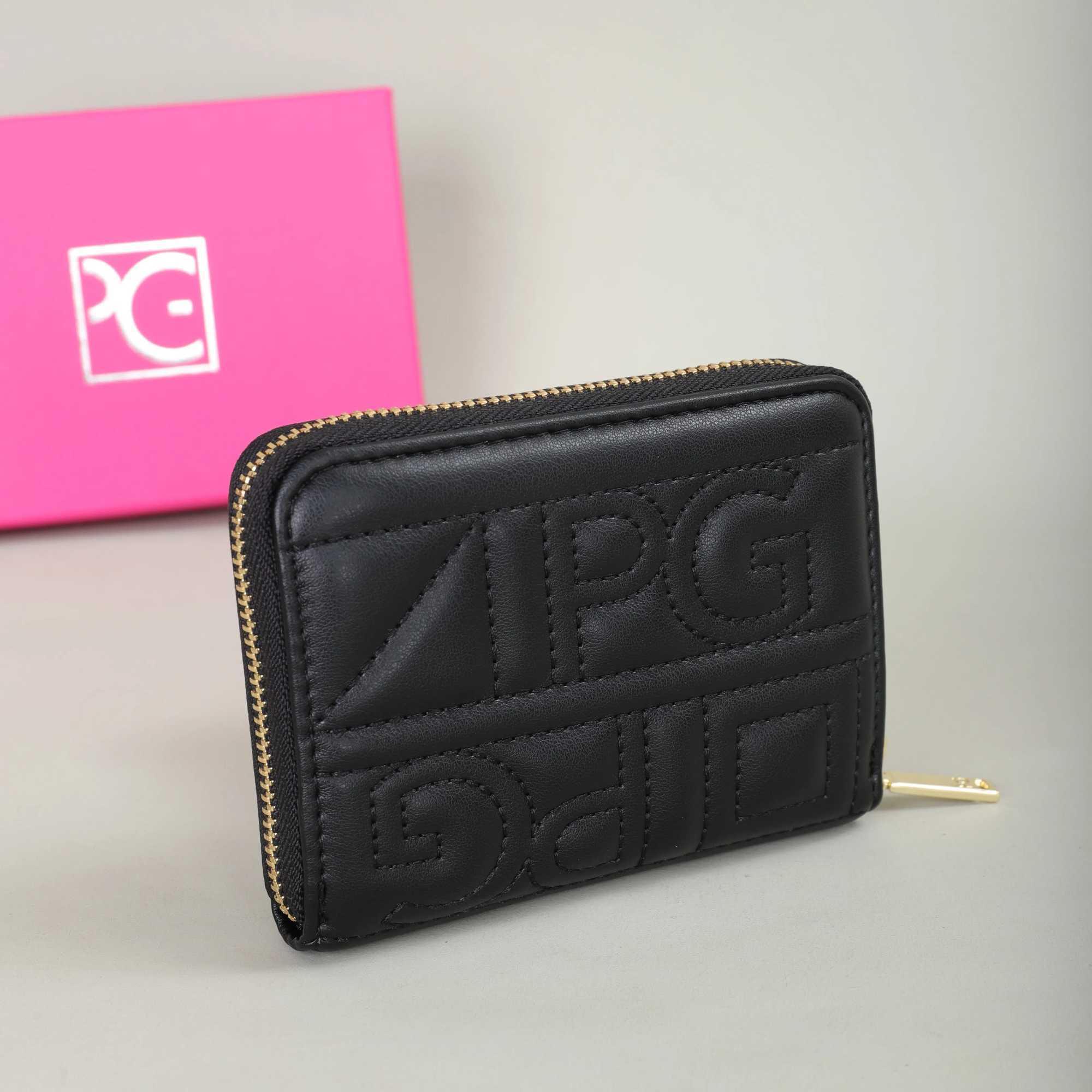 PG PATSY GARIS Fashion Classic unisex wallet with letter printing portable card bag and coin purse Z250411