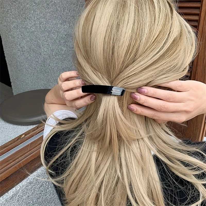 Acetate hair clip elegant hair clip colorful geometric bucket womens hair clip Y2504012