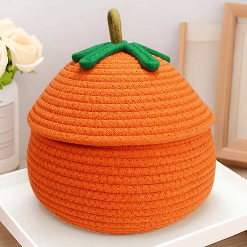 Woven Cotton Rope Storage Baskets-Fruits/Clothes/Toys Eco-Friendly Organizer for He/Picnic/Camping Soft Textured Stylish Y251112