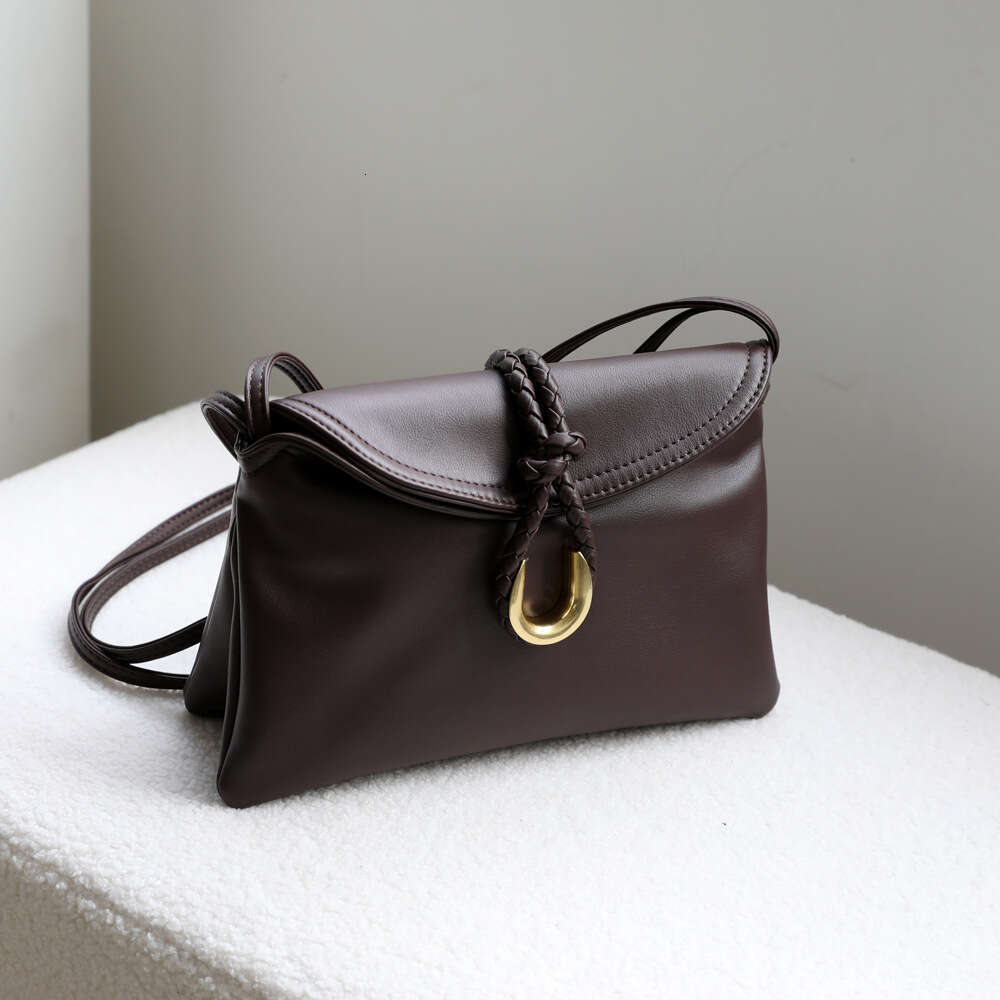 Liberta Woven Metal Handheld Banquet Genuine Leather Postman Bag, Fashion Single Shoulder Crossbody Bag For Women