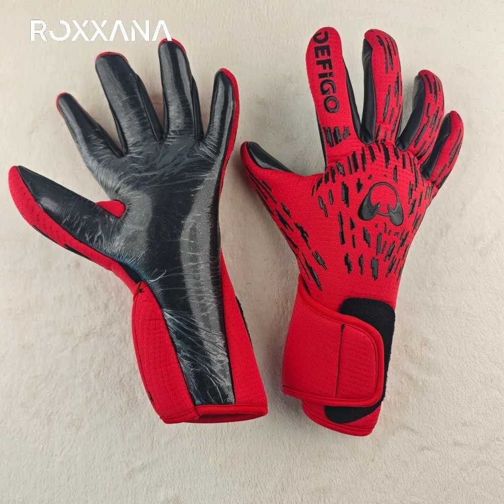 ROXXANA Durable Latex Grip Anti-Slip Protective Professional Goalkeeper Gloves High-Performance Soccer Game Adult Training MatcW251112