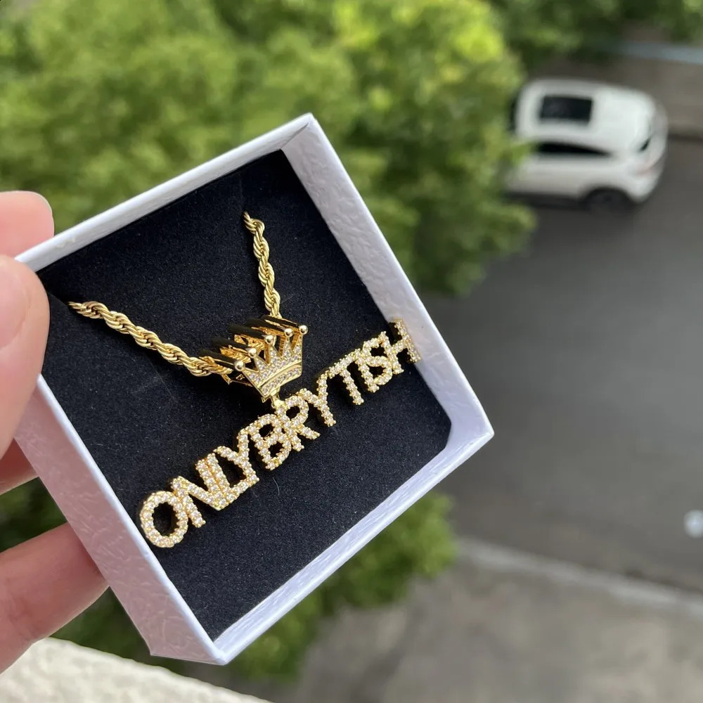 DUOYING Customized Butterfly Necklace Personalized Hollow Zircon Original A-Z Letter Pendant Hip Hop Jewelry Gift 250409