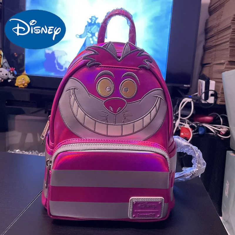 Disney Loungefly Disney 100 Limited Edition Cheshire Cat Rucksack Alice Im Wunderland Cartoon Backpack Girl Leisure Backpack Xmas Gift X250412
