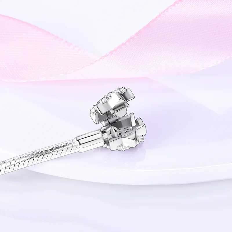 Original 925 Silver 17-20CM Heart Shaped Star Moon Snowflake Butterfly Bracelets For Women Fit DIY Charms Birthday Jewelry GiftsC250411