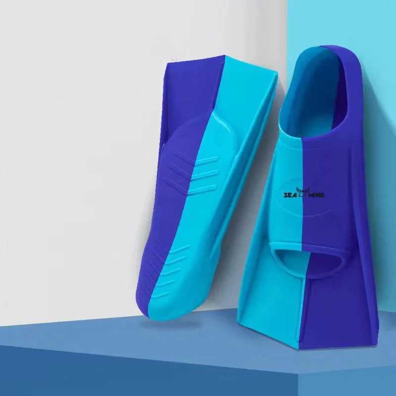 Swimming training fins wrapped around feet anti slip summer travel diving frog shoesY250412