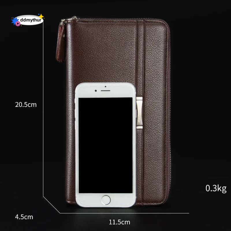 2020 Baellerry Clutch Wallets PU Leather Large Capacity Zipper Hand Strap Men Wallet urious Business Solid Male Purses ddmythur