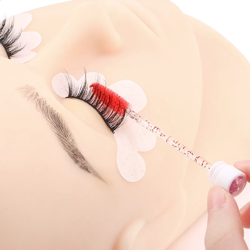 50/100pcs Diamond Eyebrow Brush Tube Disposable Eyelash Brush Reusable Crystal Eyelash Brush Replaceable Dust-proof Makeup Sets 250409