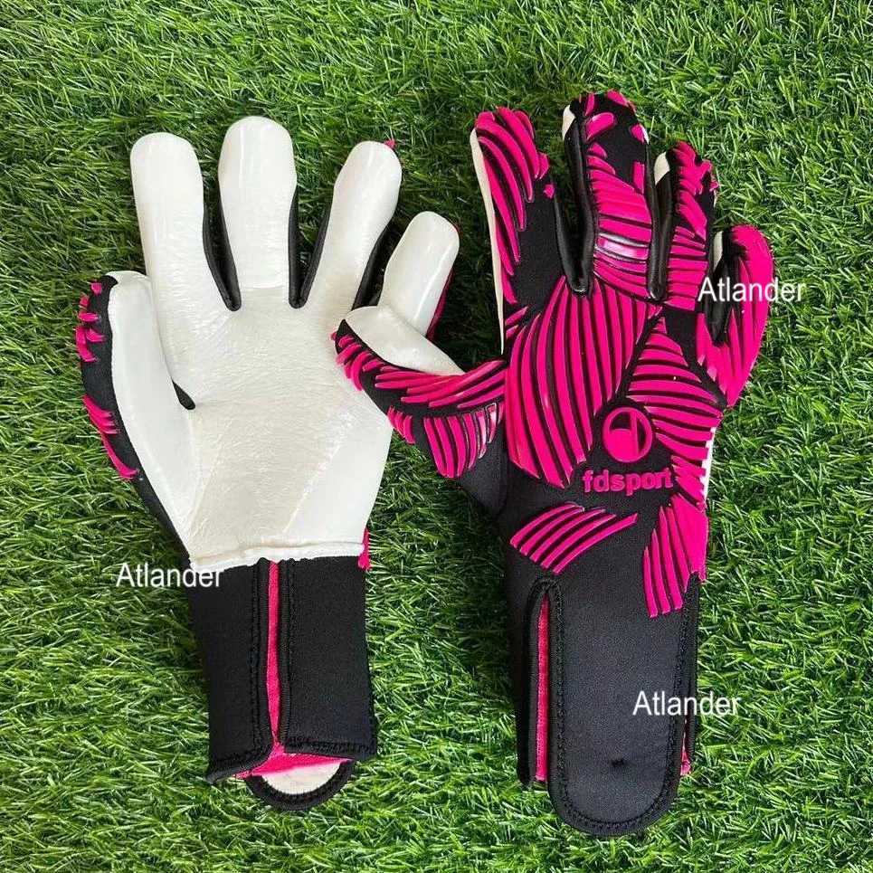 4mm Latex Goalkeeper Gloves Premier Quality Football Soccer Men Women Thick Gloves Football Non-Slip Futebol Match Goalie GlovesW251112
