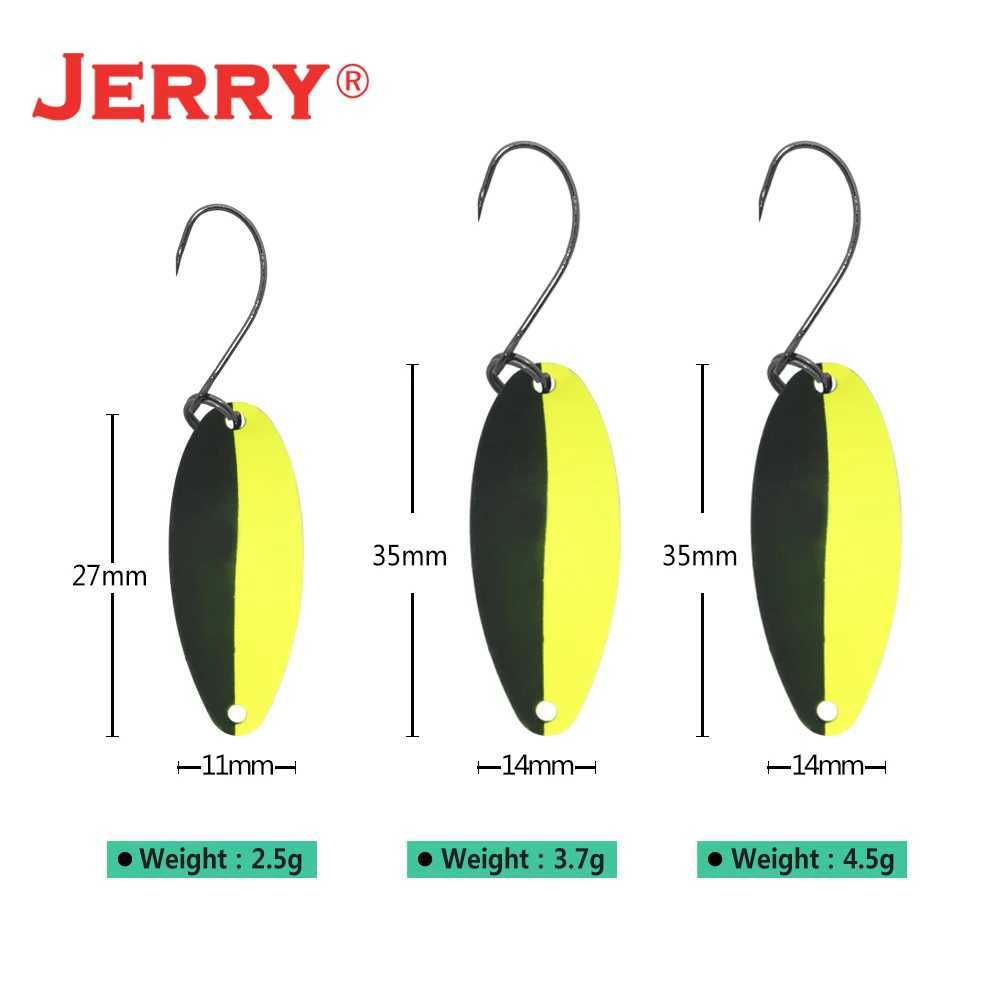 Jerry Serpent Micro Fishing Spoons 25g 37g 45g Brass Wobbler Lake Area Trout Chub Perch Metal Lures Baubles Z250411