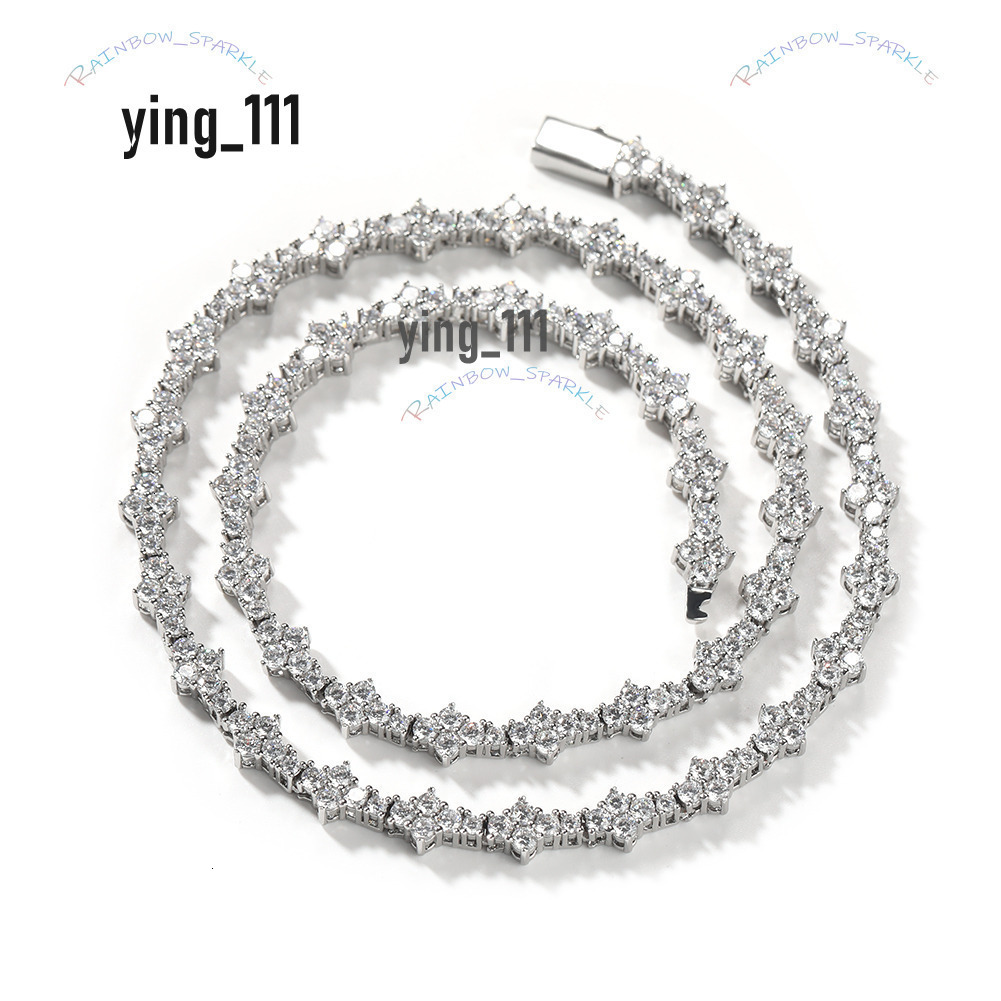 Pendant Necklaces 2024 New Design wer Accessories Iced Out Hip Hop Jewelry Spring buckle Tennis Chain w250322