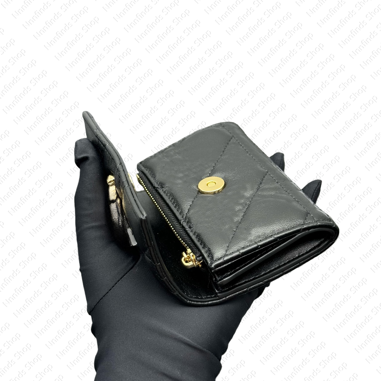 Designer leather Wallet High quality clip Metal buckle mens wallet Lattice zipper Luxury Women Card Holder Purse credit Handbag cardholder With box S0