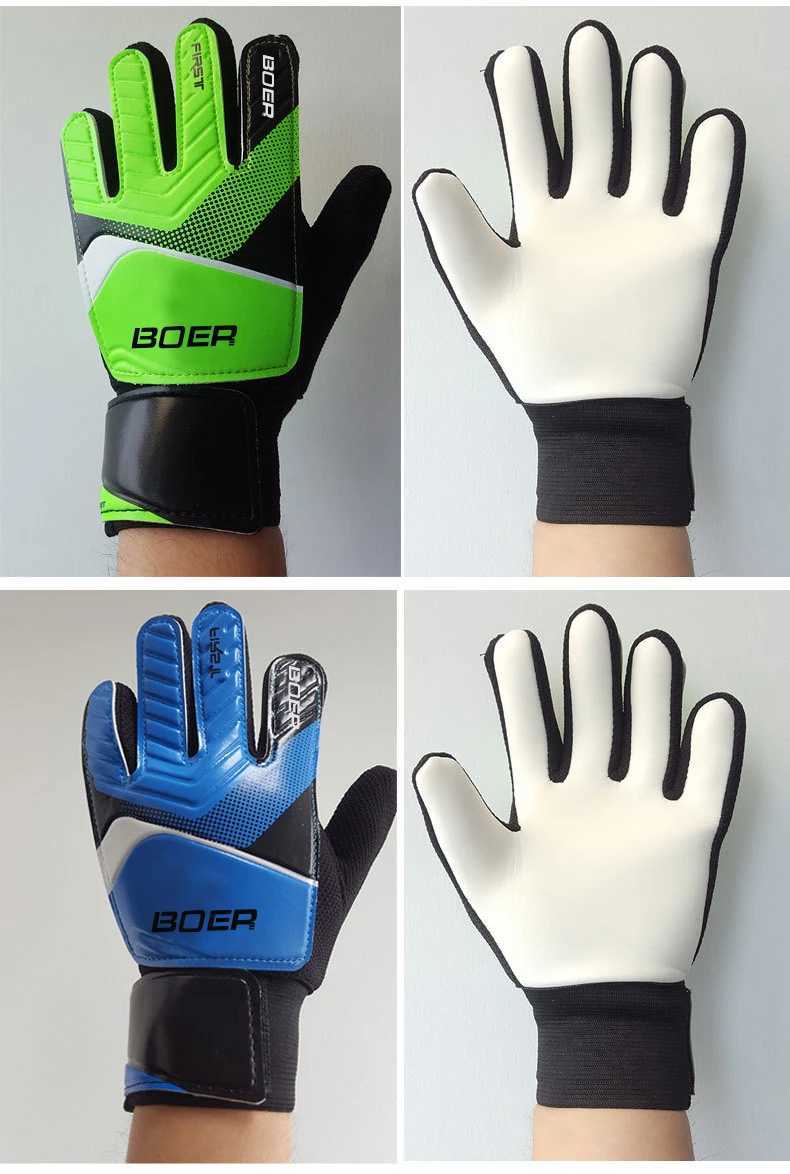 Children adult football fan goalie gloves Non slip foam football gloves suitable for 7-15 year old boy goalie glovesXJ250412