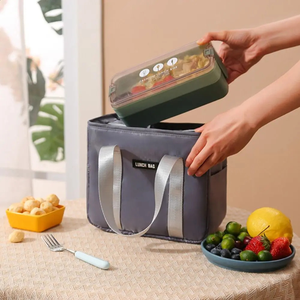 picnic storage bag lunch box breakfast organizer cooler lunch bag insulated heat bag 250410