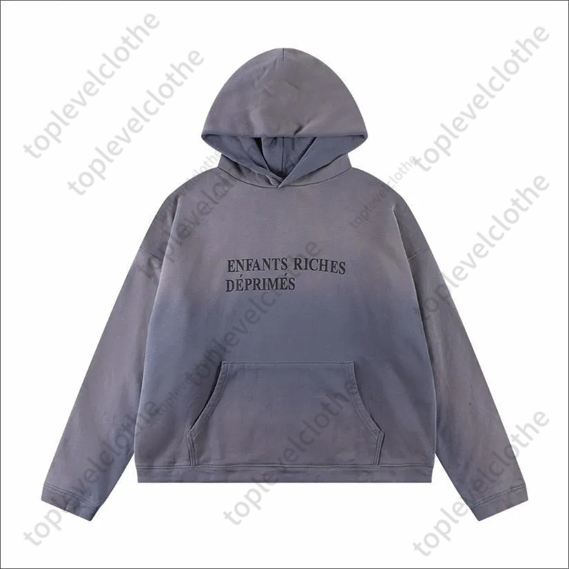 Riches Deprimes Hoodie High Graphic Tee Designer Mens T Shirt Vintage Hip Hop Fashion ERD Enfant Riches Deprimes Hoodie Ec6