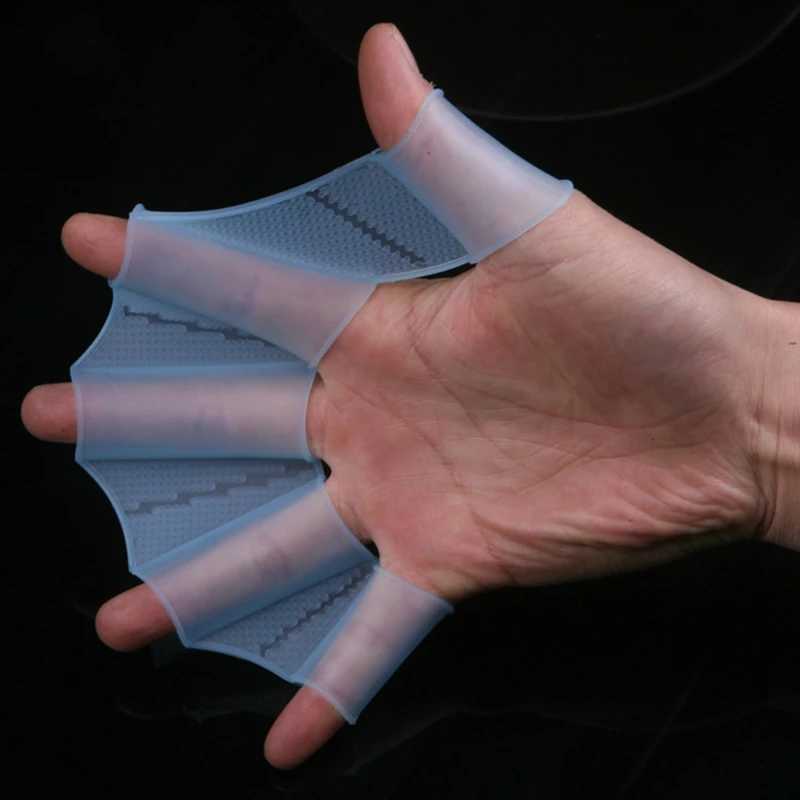 Silicone swimming fingers for summer suitable for teenagers adults freestyle paddles and childrens finger swimming equipmentY250412