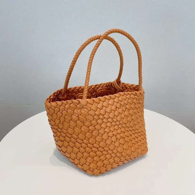 Designer Brand New High-Quality Vintage Woven Women's Tote Female Shoulder Underarm Basket Bag Hot Sale Free Shipping