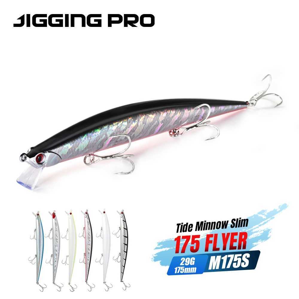 JIGGING PRO 175mm 29g Sinking Slim Minnow Fishing Lure Long Casting Saltwater Fishing Bait With Tungsten Ball Z250411