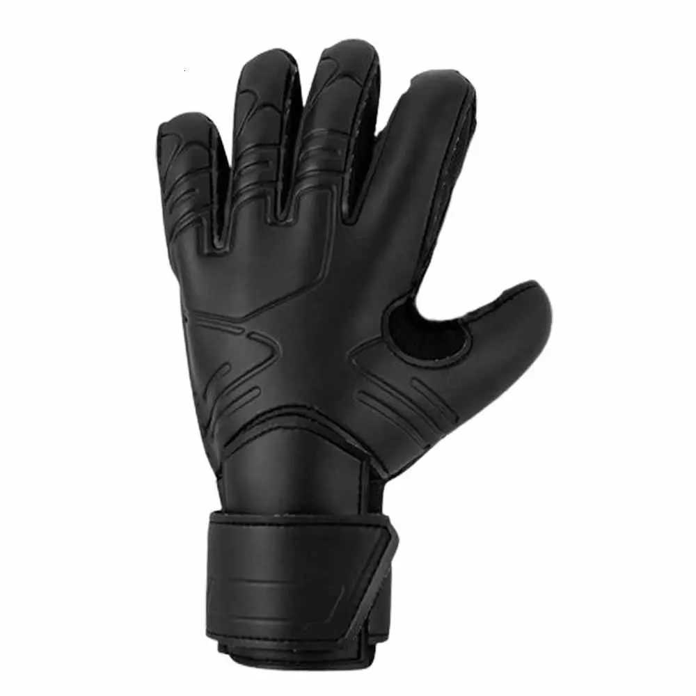 Finger Protection Goalie Gloves Wear-Resistant Durable Latex Soccer Gloves Handguard Black Football Goalkeeper Gloves OutdoorW251112