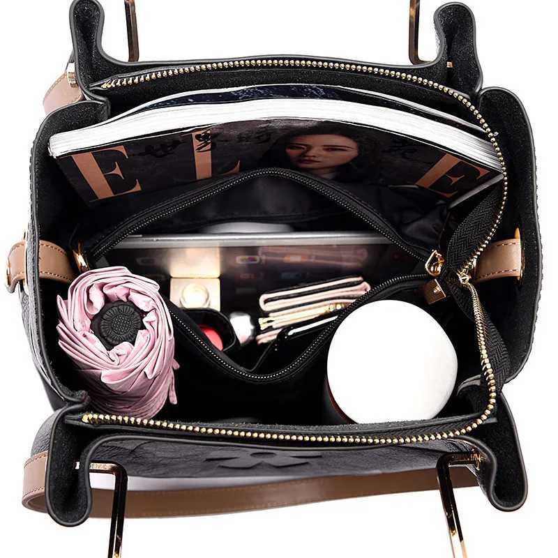 Hot selling new water bucket bag high-end durable embossed handbag large capacity mother and baby shoulder bagXJ250412
