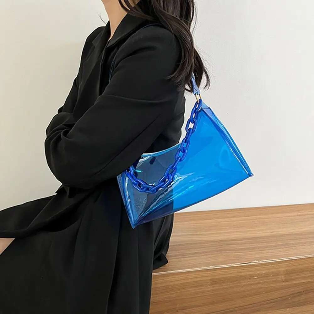 Casual Purse Summer Jelly Handbags Underarm Bags Shoulder Bag