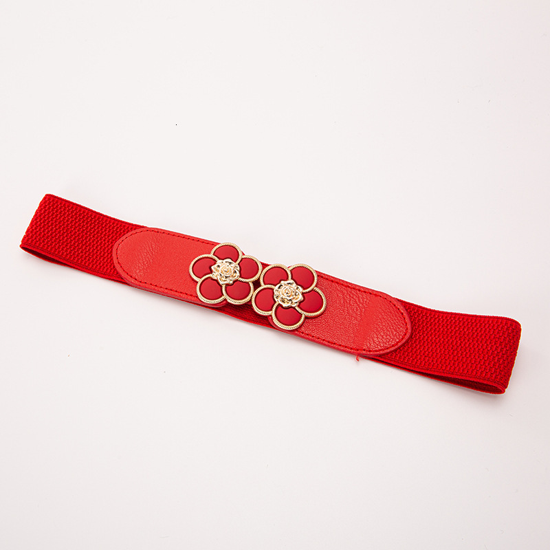 Korean version versatile with loose tight waistband for women's elastic and wide waist closure