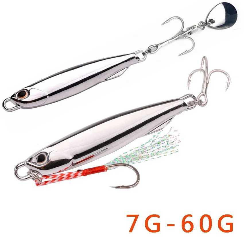 1PCS Japanese Metal Lure Bait Strong Fish Induction 7g-30g 40g 3 Color Metal Fishing Lure Zinc Alloy Long Bait Bionic Fake Bait Z250411