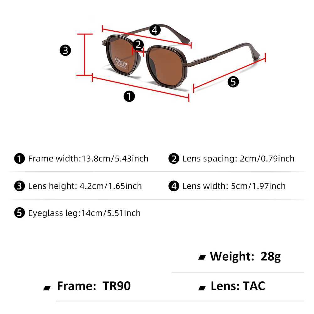 Peekaboo male polarized sunglasses for women TR90 unisex square sun glasses for men half metal TAC summer accessories 2024 Z250411