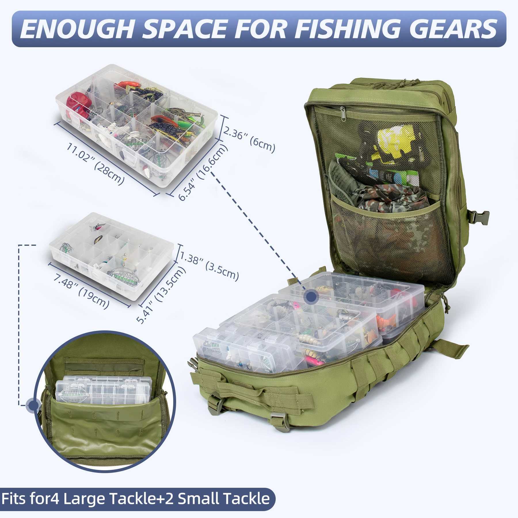 45L Fishing Hunting Bag Tactical Backpack Mens Travel Large Capacity Rucksacks Men Waterproof Outdoor Z250411