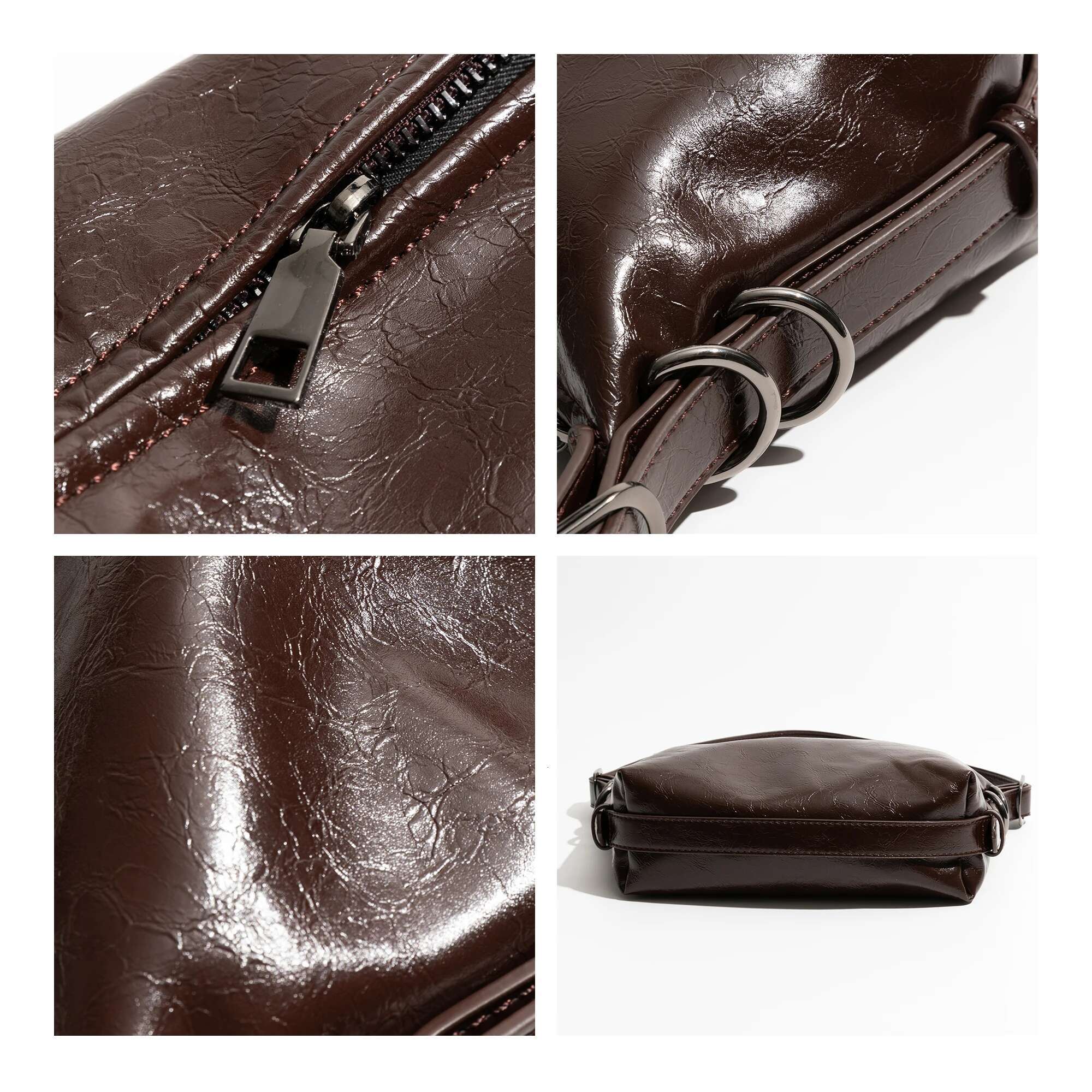 KOKOPAES Vintage PU Square Underarm Shoulder Bag Solid Color Smooth Leather Simple Phone Purse Ladies Shopping Handbag